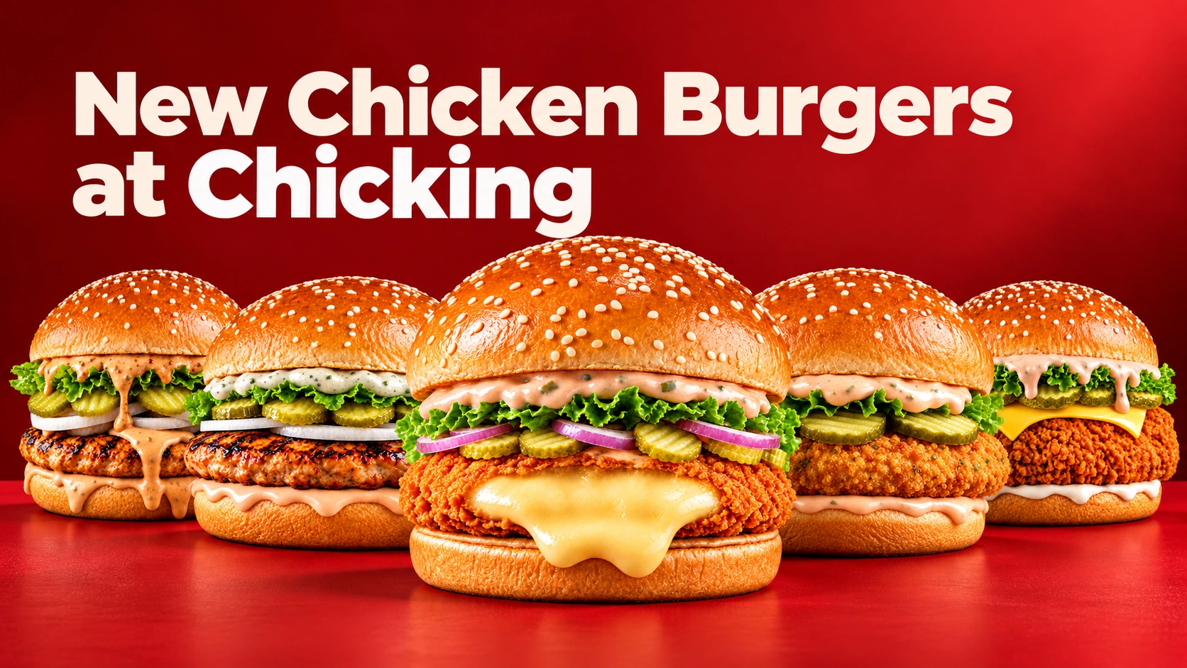 Signature Spicy, Cheesy Chicken, Flaming Classic, Flaming Spicy Grilled and Nano Chicken